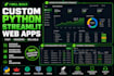 build custom python web apps with streamlit