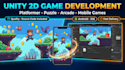 develop unity 2d game, platformer, puzzle, mobile game in unity