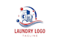 create modern laundry logo design
