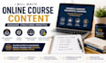 write online course content, elearning course and training materials development
