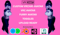 create custom vrchat avatar vrc avatar vr character 3d model commission vrchat