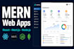 build a full stack saas web app or admin dashboard