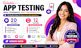 provide 12 testers 20 testers closed google play testing 12 app testers