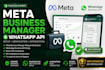 verify meta business manager and setup whatsapp business api