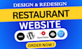 create your restaurant website and logo