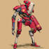 custom mecha robot armor concept art