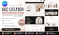 create canva ugc portfolio website for creators and influencers