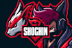 make a custom streamer logo with mascot character