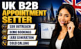 help with b2b cold calling appointment setting for saas in UK