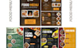 design restaurant menu, catering food, digital menu or animated menu
