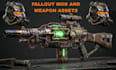 create fallout 4 3d models, weapons, armor, props and environment assets