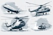 draw aircraft, helicopter, airplane into a vector