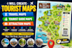 create tourist maps travel maps tourist guide maps and attraction maps