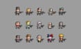 create pixel art characters, 2d pixel art sprites, pixel art animations