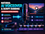 create natural ai voiceovers and script dubbing for videos