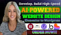 build ai powered website custom automation with SEO website speed optimization