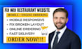 fix wix restaurant website mobile broken layout responsive online ordering setup