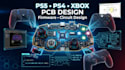 design ps5 ps4 xbox game controller pcb firmware and circuit