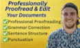 professionally proofread and edit your english document