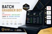 create batch grabber bot for doordash bot, instacart bot, uber and spark driver