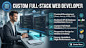 do custom website development, frontend backend developer, full stack developer