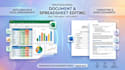 format, edit and organize microsoft excel  and word documents