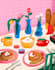 create cute food and drink illustrations