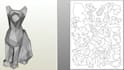 create low poly papercraft models and printable templates