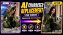 create ai character replacement videos