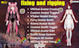 build vrchat avatar toggles, custom outfit swap, furry and anime avatar
