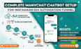 setup manychat chatbot marketing funnel with instagram dm automation setup