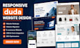 design a professional duda website, redesign duda website using duda builder