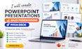 create powerpoint presentations, pitch decks and sales presentations
