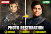 enlarge sharpen upscale and enhance photo without losing quality