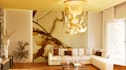 design a modern living room with realistic 3d visualization