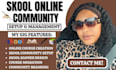 build skool community setup, course upload, and community automation