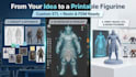 create custom 3d printable figurines and print ready stl files