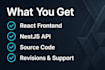 develop a full stack web app with react and nestjs