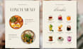 create customizable design printable digital display restaurant menu