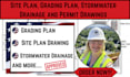 prepare site plan, grading plan and stormwater drainage permit drawing