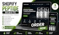 design shopify research peptide store biotech supplement website