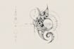draw a unique abstract graphic fine line tattoo design