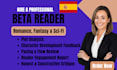 beta read your book as a book lover