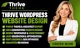 design wordpress website using thrive architect, thrive theme, thrive suite