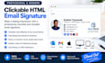 create custom clickable HTML email signature responsive outlook apple mail