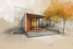 draw digital architectural sketches and illustrations