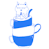 draw costum simple design food character illustration