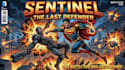 illustrate a superhero comic cover art