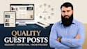 do high quality guest posting and build relevant backlinks