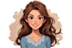 illustrate a marvelous disney cartoon portrait